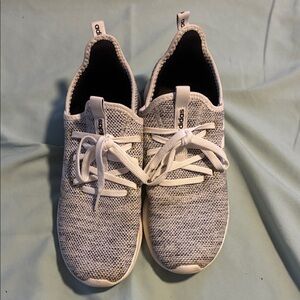 Adidas Light Gray Knit Sneakers